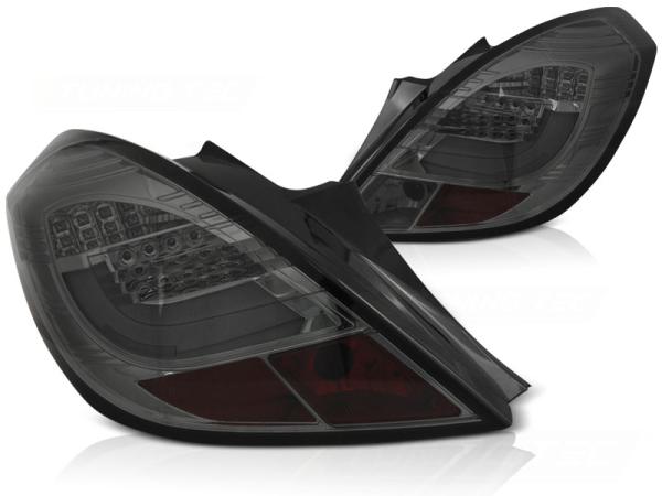 LED Lightbar Rückleuchten für Opel Corsa D (3-Türer) Bj. 06-14 Smoke